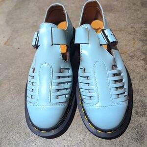Dr Martens baby blue T straps US 6, UK 4 NWOB